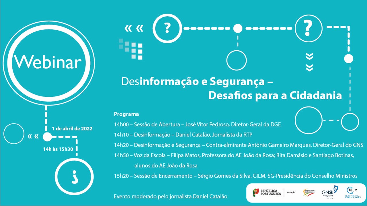 Webinar “Desinformação e Segurança - desafios para a Cidadania”