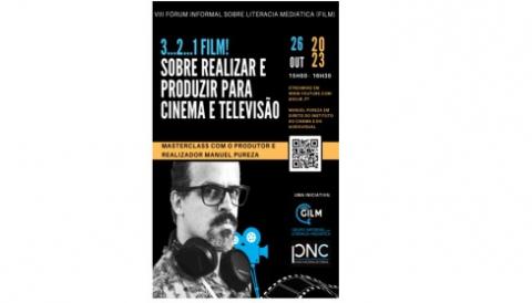 Masterclass “3...2...1 FILM! Realizar e produzir conteúdos para cinema e televisão”