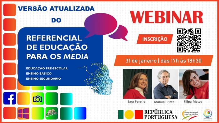 Webinar Referencial de Educação para os Media – Versão atualizada