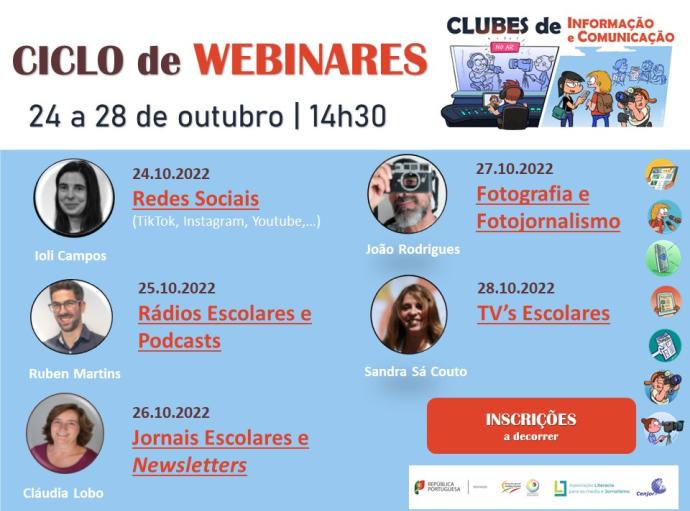 Ciclo de Webinares – Clubes de Informação e Comunicação