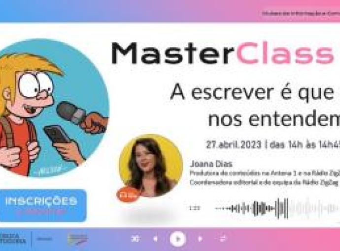 MasterClass “A escrever é que nós nos entendemos!”