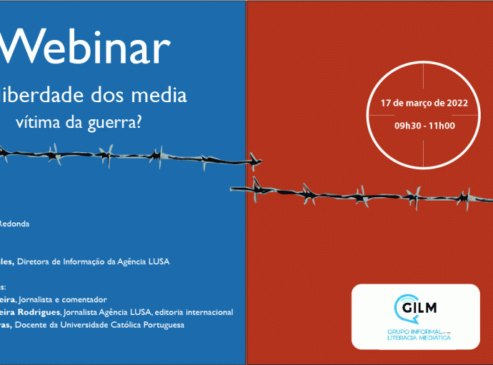 Webinar “A liberdade dos media: vítima da guerra?”